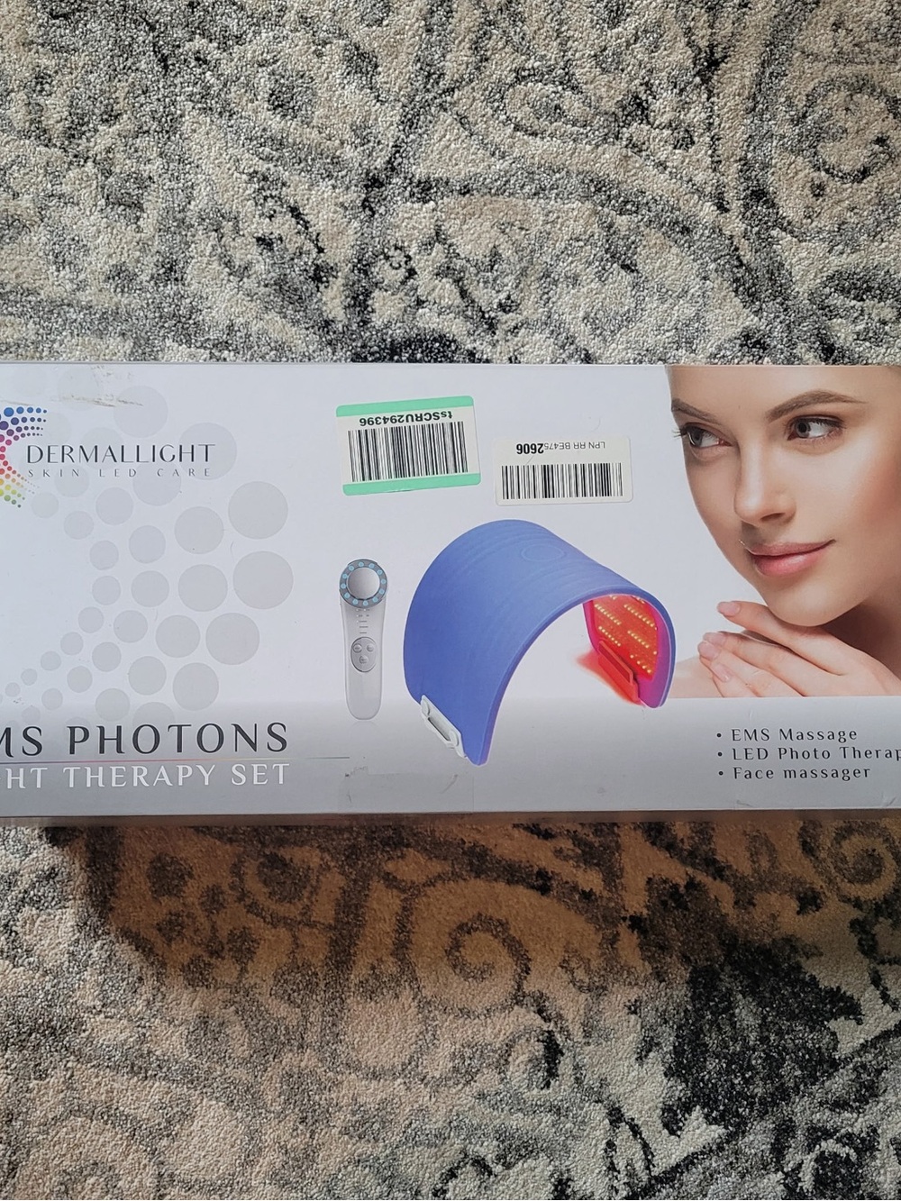 Dermallight EMS Photons LED Light Therapy Face Massager